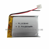 Li_polymer battery pack 103040 3_7V 1200mAh lithium polymer 